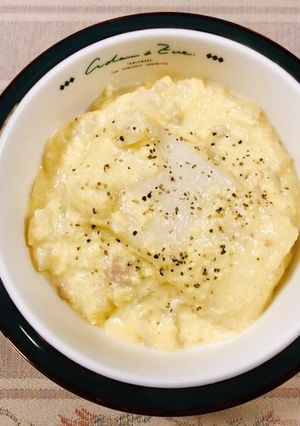簡単!菊芋のカルボナーラ風お雑煮-レシピのメイン写真