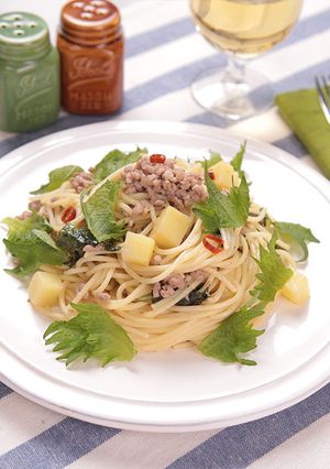 香り高い♪大葉とアンチョビのパスタ-レシピのメイン写真