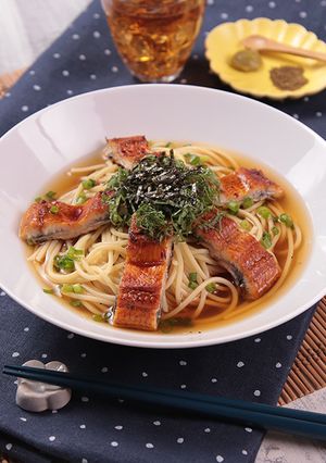 簡単うまい！ひつまぶし風スープパスタ-レシピのメイン写真