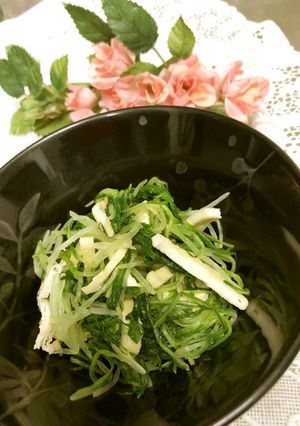 簡単♪水菜の麺つゆ辛子和え-レシピのメイン写真