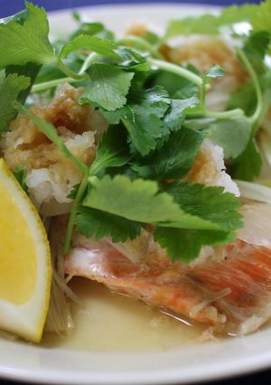 魚と野菜のレンジ蒸し-レシピのメイン写真