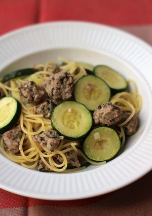 大葉サルシッチャとズッキーニのパスタ-レシピのメイン写真
