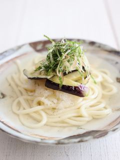 茄子と大葉のぶっかけうどん-レシピのメイン写真