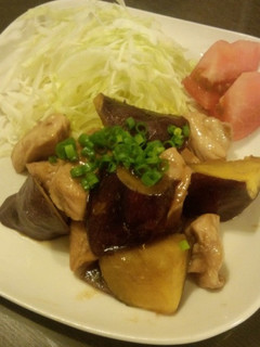 さつま芋と鶏肉の炒り煮-レシピのメイン写真