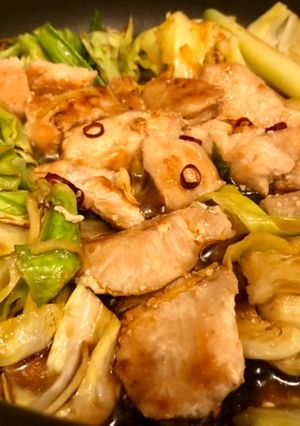 鶏胸肉とキャベツのポン酢煮-レシピのメイン写真
