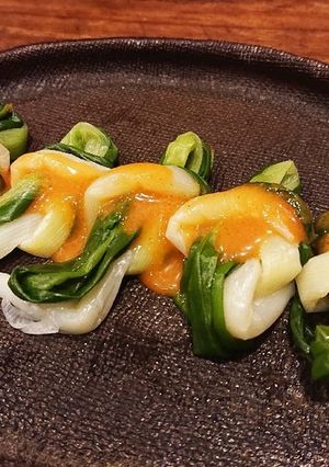 美味！間引きした無農薬細ネギの酢味噌和え-レシピのメイン写真