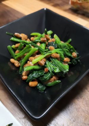 簡単 ほうれん草納豆-レシピのメイン写真