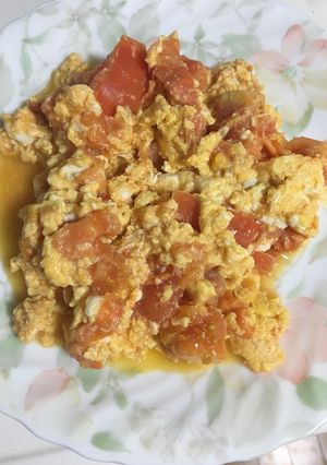 たまごでトマト-レシピのメイン写真
