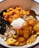 カンジャンセウ風えびの醤油漬け丼