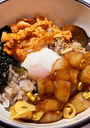 カンジャンセウ風えびの醤油漬け丼-レシピのメイン写真