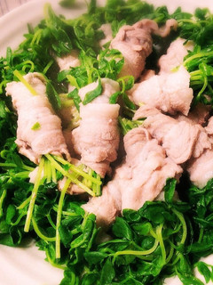 *超簡単豆苗豚バラレンジ蒸し*-レシピのメイン写真