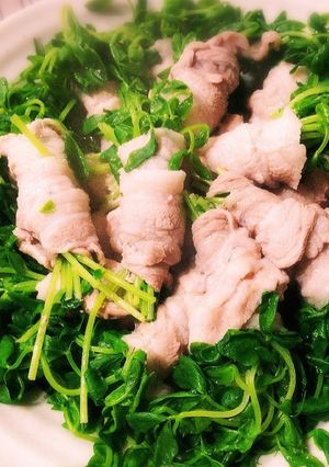 ＊超簡単豆苗豚バラレンジ蒸し＊-レシピのメイン写真