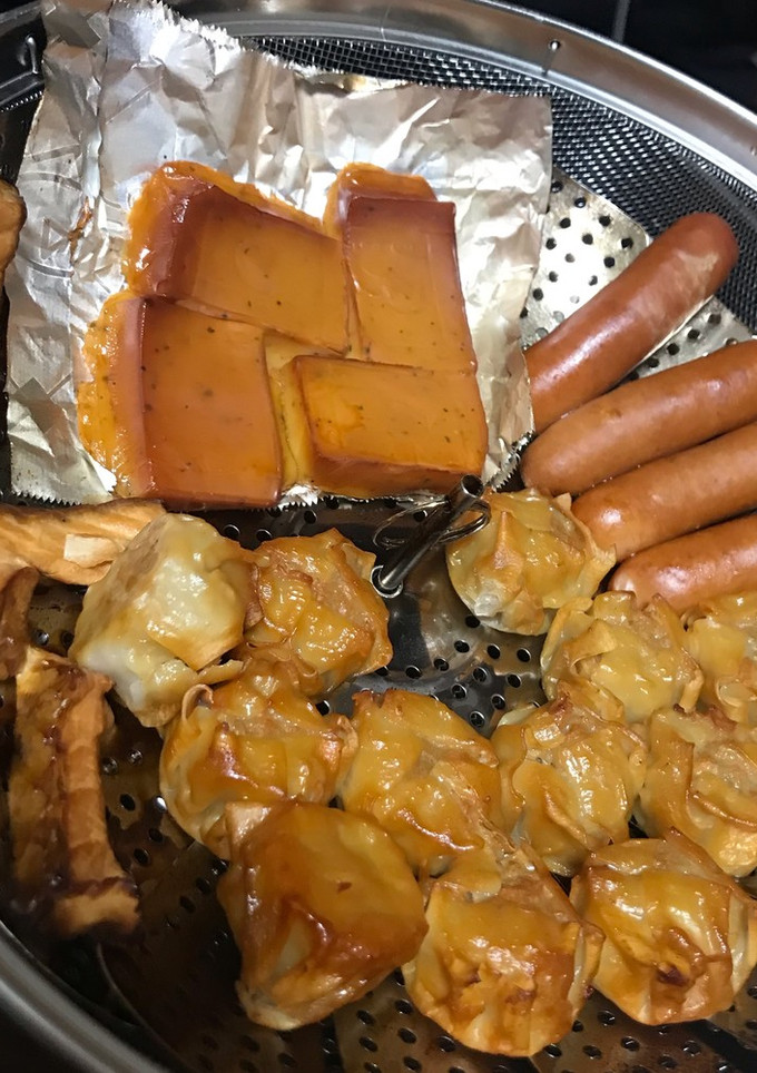 簡単！焼売　チーズ　ソーセージの薫製-レシピのメイン写真