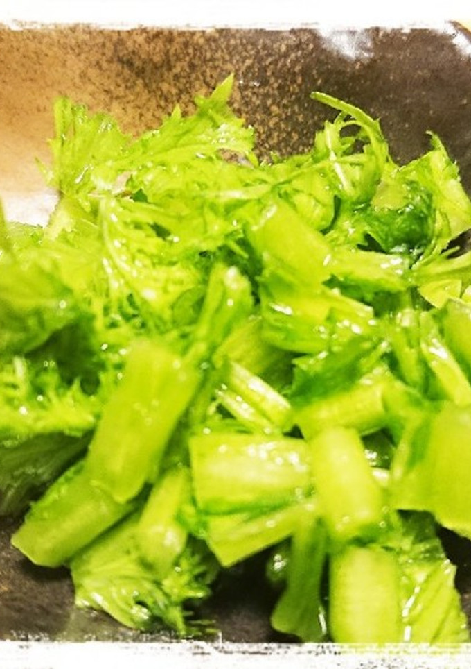 わさび菜の茎の浅漬け-レシピのメイン写真