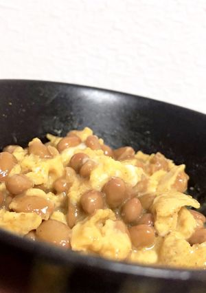 レンジで卵納豆カレー味-レシピのメイン写真