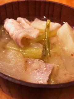 かぶと豚バラの味噌汁-レシピのメイン写真