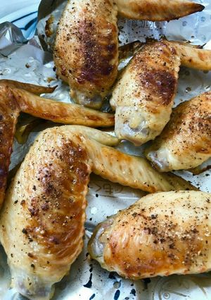 魚焼きグリルで！手羽先の黒こしょう焼き-レシピのメイン写真