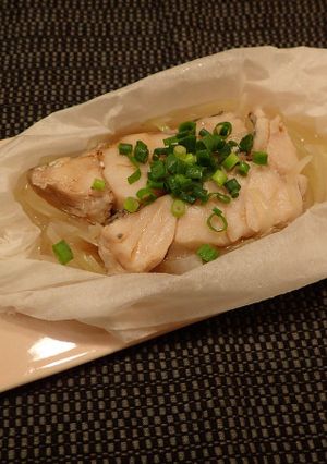 電子レンジで蒸しマダラのポン酢掛け-レシピのメイン写真