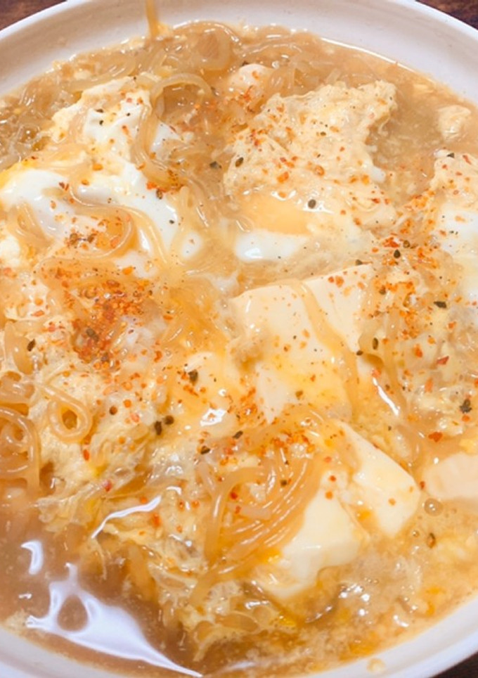 豆腐と白滝の卵とじ〜なんちゃってすき焼き-レシピのメイン写真