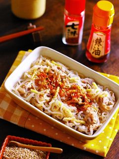 しらたきと豚肉のピリ辛レンチン七味生姜煮-レシピのメイン写真