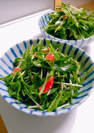 ☆さっぱり！簡単！水菜のサラダ☆-レシピのメイン写真