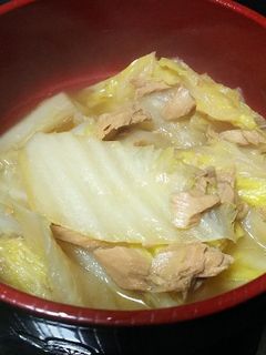 【超簡単】白菜とシーチキンの煮物-レシピのメイン写真