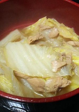 【超簡単】白菜とシーチキンの煮物-レシピのメイン写真