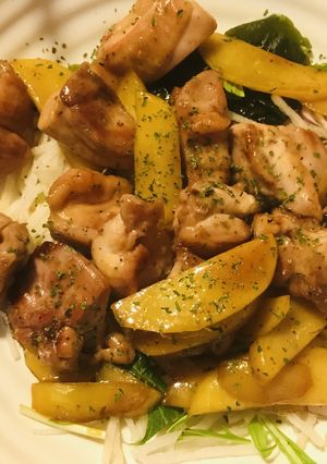 鶏むね肉のあまからバター炒め-レシピのメイン写真