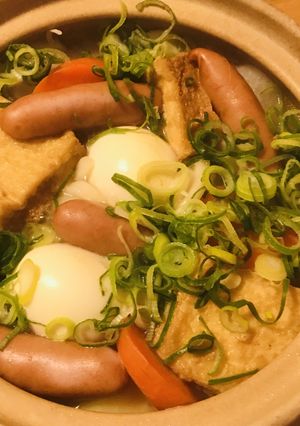 二日目もおいしいおでん風うどん鍋-レシピのメイン写真