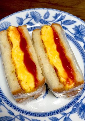 チーズオムレツサンド-レシピのメイン写真