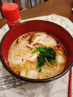 寒い朝のにゅうめん~どんぶり調理-レシピのメイン写真