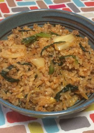 超簡単☆大満足！激うま！こく旨キムチ炒飯-レシピのメイン写真