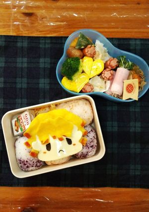 ☆キャラ弁 鬼滅の刃 我妻善逸 ぜんいつ-レシピのメイン写真