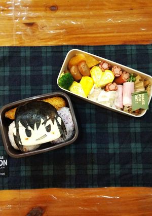 ☆キャラ弁 鬼滅の刃 嘴平伊之助いのすけ-レシピのメイン写真
