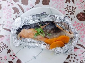 ✿鱒のホイル蒸し✿（人参ソテー付き）-レシピのメイン写真
