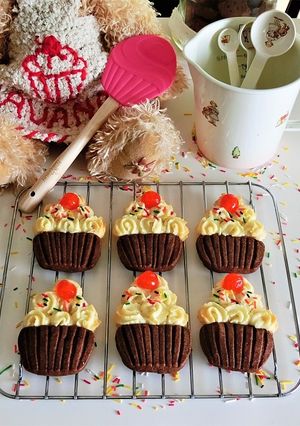 カップケーキのクッキー＊バレンタインにも-レシピのメイン写真
