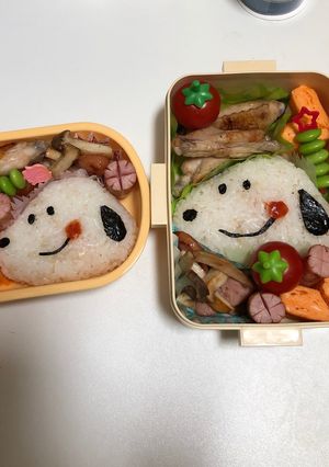 SNOOPY弁当-レシピのメイン写真