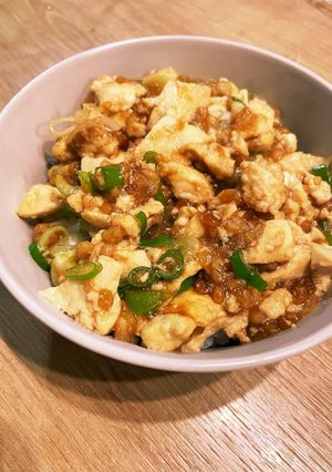 豆腐天かす丼（かみなり丼）-レシピのメイン写真