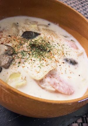 とろっとろ白菜のクリームスープ-レシピのメイン写真
