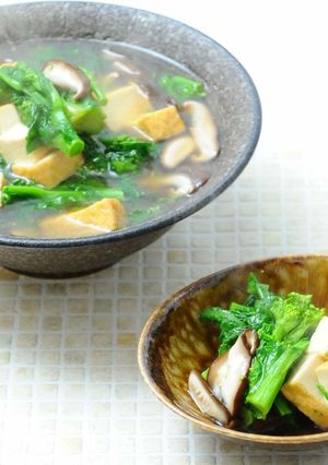 菜の花と厚揚げの煮びたし-レシピのメイン写真