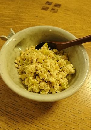 カルシウムいっぱい！じゃこと豆腐の炒り煮-レシピのメイン写真