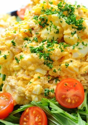 水菜とツナのたくあんタルタルサラダ-レシピのメイン写真