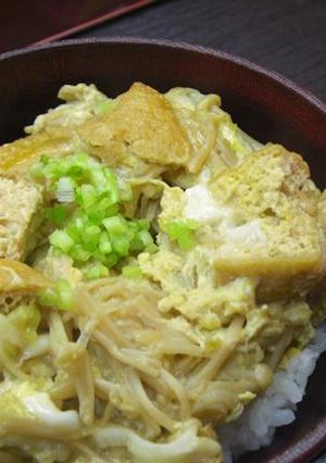 えのき厚揚げ丼-レシピのメイン写真