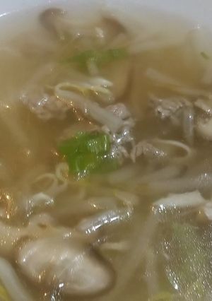 もやしと牛肉の春雨スープ-レシピのメイン写真