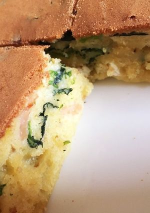 HM簡単！ほうれん草とハムのおかずケーキ-レシピのメイン写真