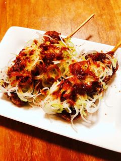 ネギまみれの味噌串カツ(豚カツ)♪♪-レシピのメイン写真