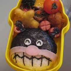 バイキンマンおにぎり弁当　（キャラ弁）-レシピのメイン写真