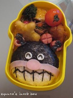 バイキンマンおにぎり弁当 (キャラ弁)-レシピのメイン写真