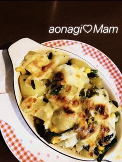 じゃがいもとほうれん草のチーマヨ焼き-レシピのメイン写真
