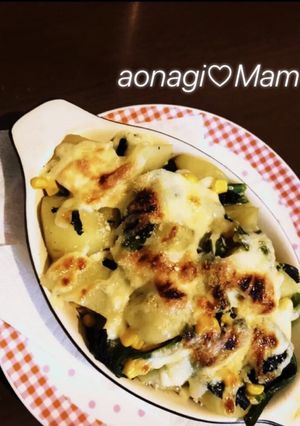 じゃがいもとほうれん草のチーマヨ焼き-レシピのメイン写真